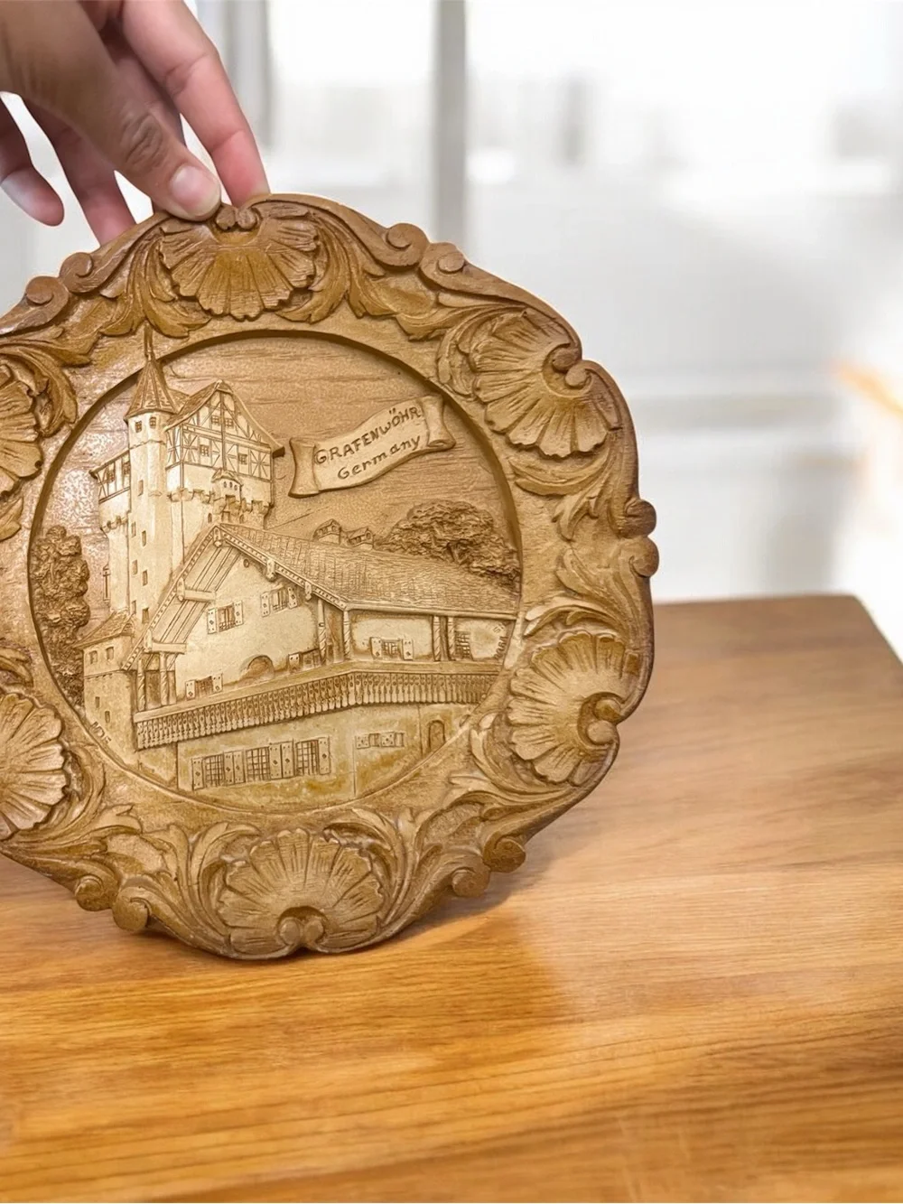 Vintage Grafenwöhr Germany 3D Relief Wall Plaque US Army